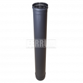 Дымоход 1,0 м (430/0,8 мм / эмаль /600° черная) Ф150