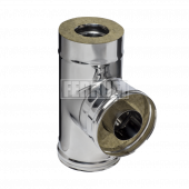 Сэндвич-тройник 90° (430/0,5 мм+ нерж.) ф80х160