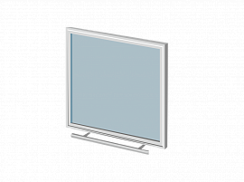Дверца со стеклом ROBAX 17" Панорама