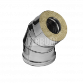 Сэндвич-колено 135° (430/0,5 мм+ оц.) ф160х250