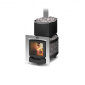 Печь-каменка Теплодар РУСЬ-СЕТКА-18 Л Панорама (без двери 16"/обрамления)