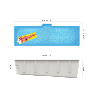 Композитный бассейн SwimTrack 61